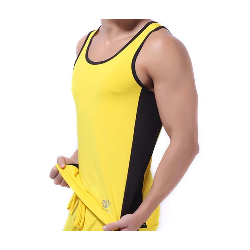 

Softy Comfortable Sexy Mens Tank Tops Round Neck Sleeveless Muscle Fitness Lace Undershirt Summer ONLY Vest Top
