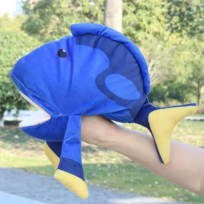 Q0KB Hand Puppet para muñecas papel para jugar títeres lujo madera interactiv parent-hijo interactiv