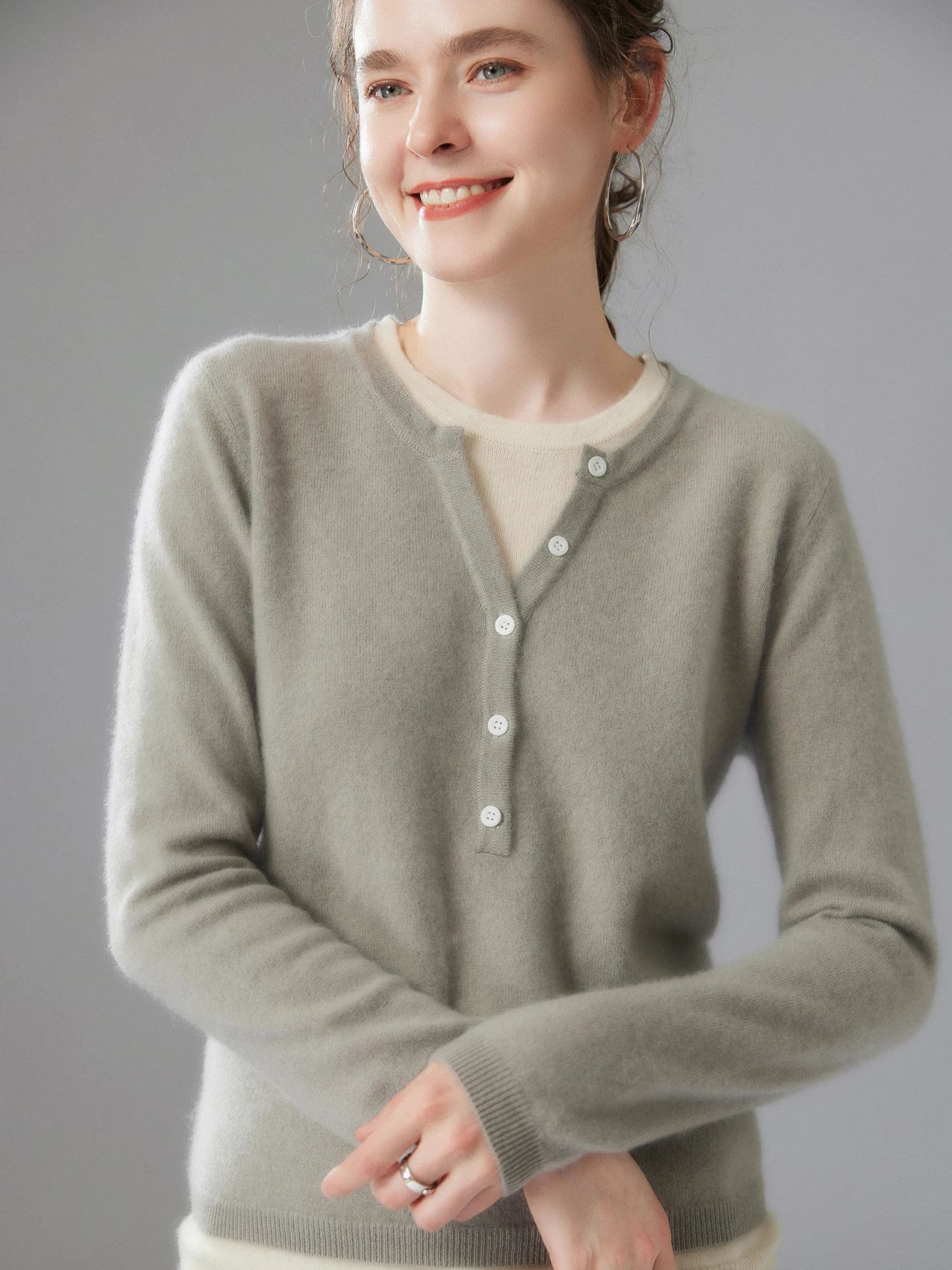 

Осень-зима, высококачественный пуловер с круглым вырезом, свитер, повседневная грация, 100% кашемир, женская мягкая теплая элегантная трикотажная одежда, топы