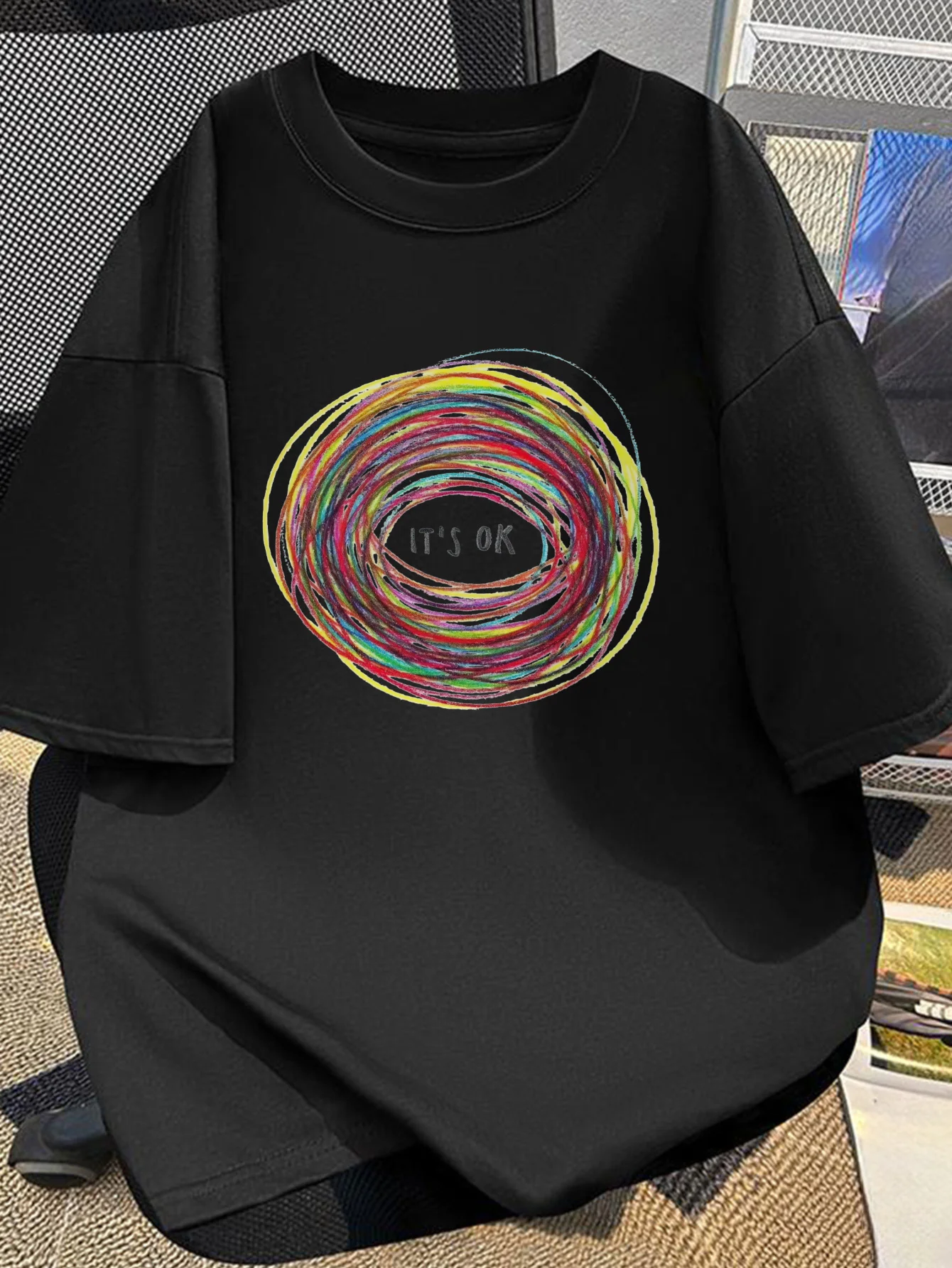 

[Vibrant T-Shirt] Vibrant Cotton Men's Casual T-Shirt | Short Sleeve, Round Neck, Relaxed Fit, Summer Commute Top