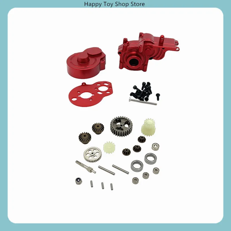 Metal Upgrade Gearbox Shell, Gear Set & Assembly for WLtoys 244016 1/24 RC Car Spare Parts