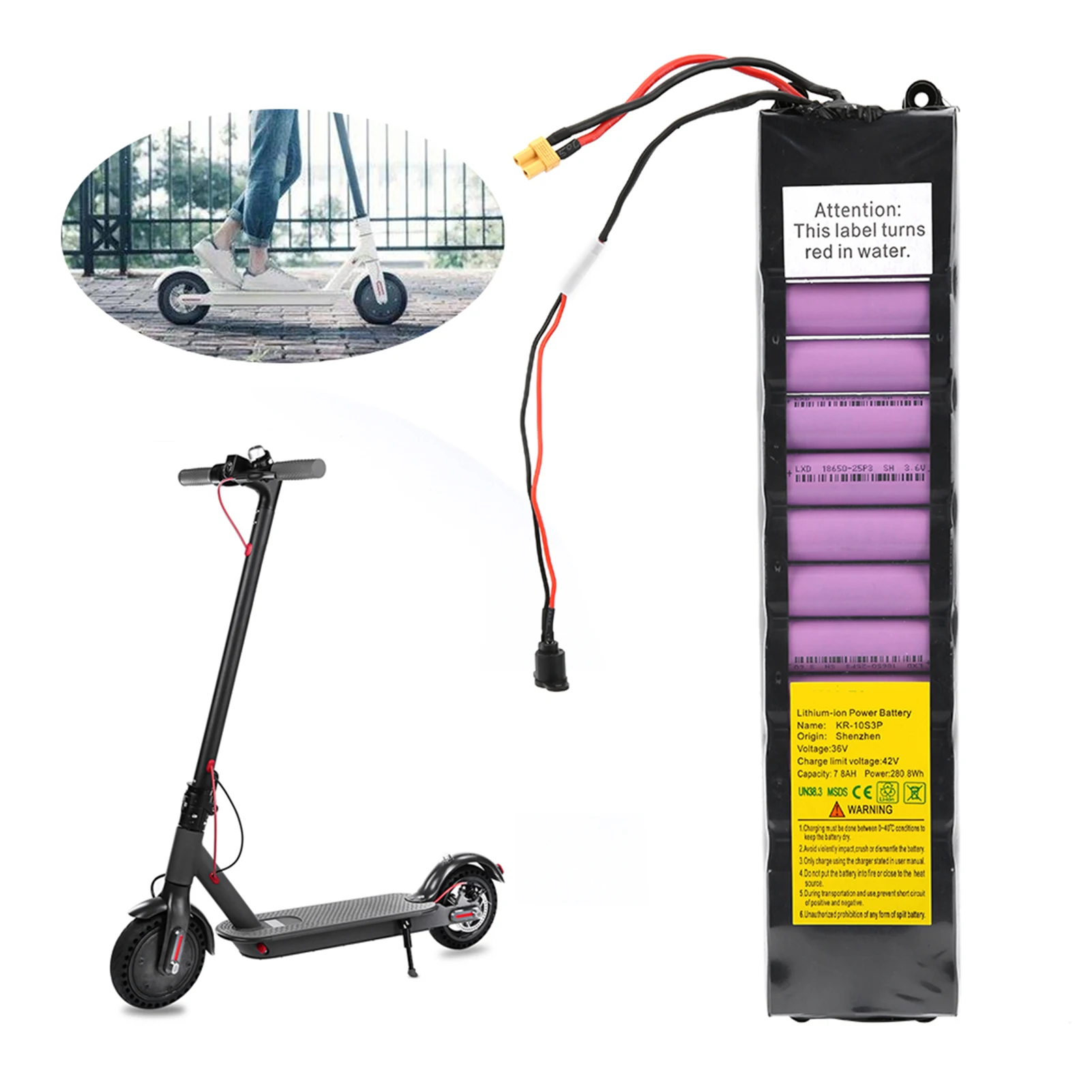 36V 7800mah Battery Pack Only for Xiaomi M365 1:1,1:2 High Imitation Electric Scooter Replacement Accessory