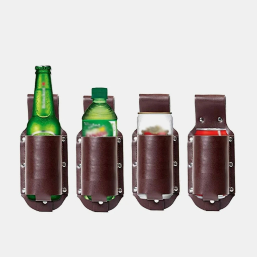 

Portable Bottle Waist Beer Belt Bag Handy Wine Bottles Beverage Can Holder Climbing Camping Hiking Holster