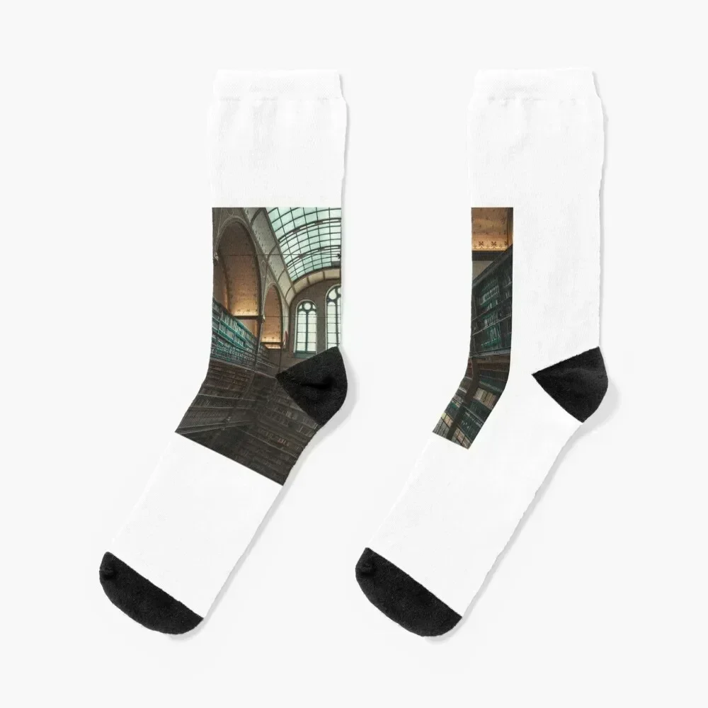 

Rijksmuseum Library Socks crazy luxe professional running Novelties Socks For Women Men's