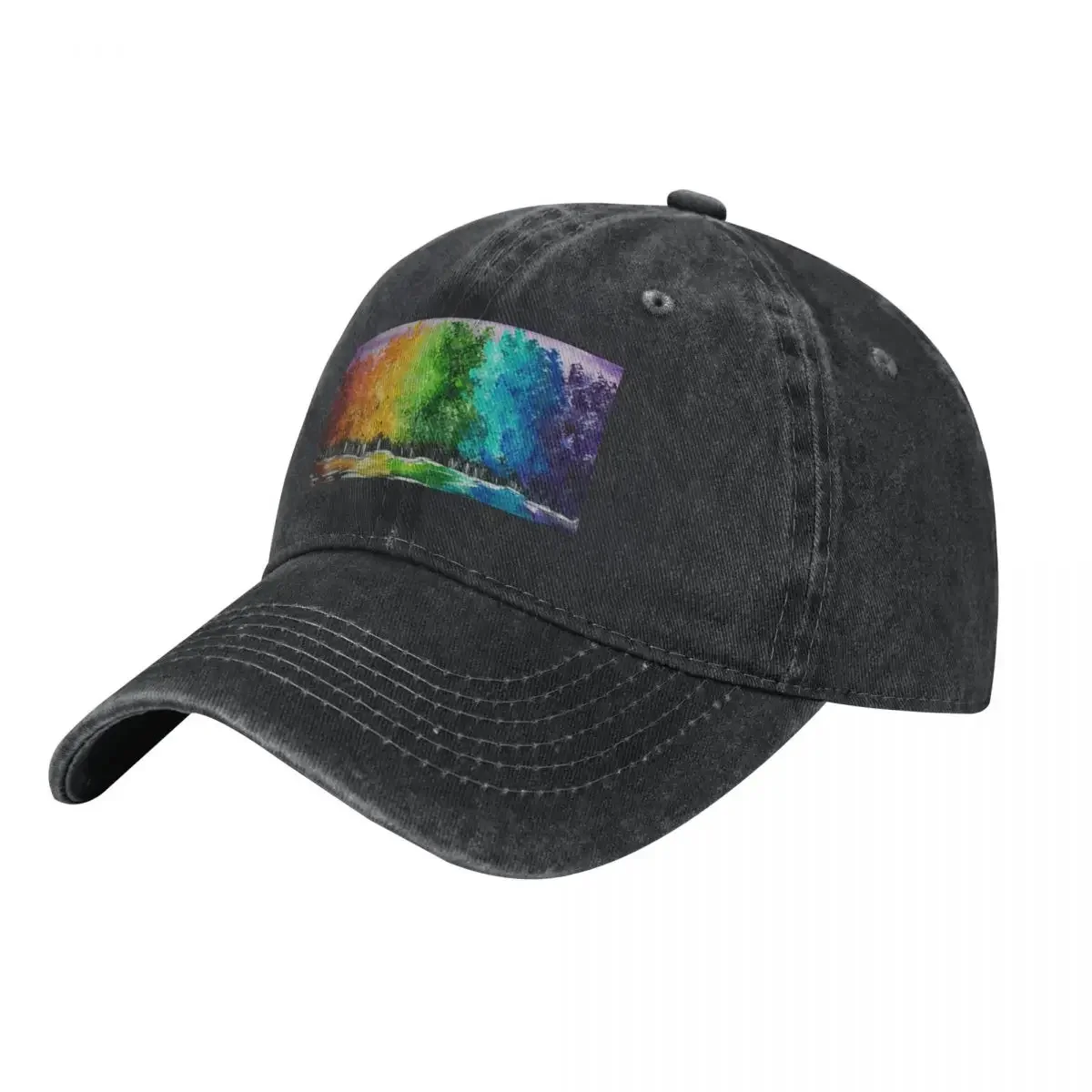 

Happy Rainbow Trees - YLM_arts Baseball Cap tea Hat Luxury Brand Rugby Women's 2025 Men's