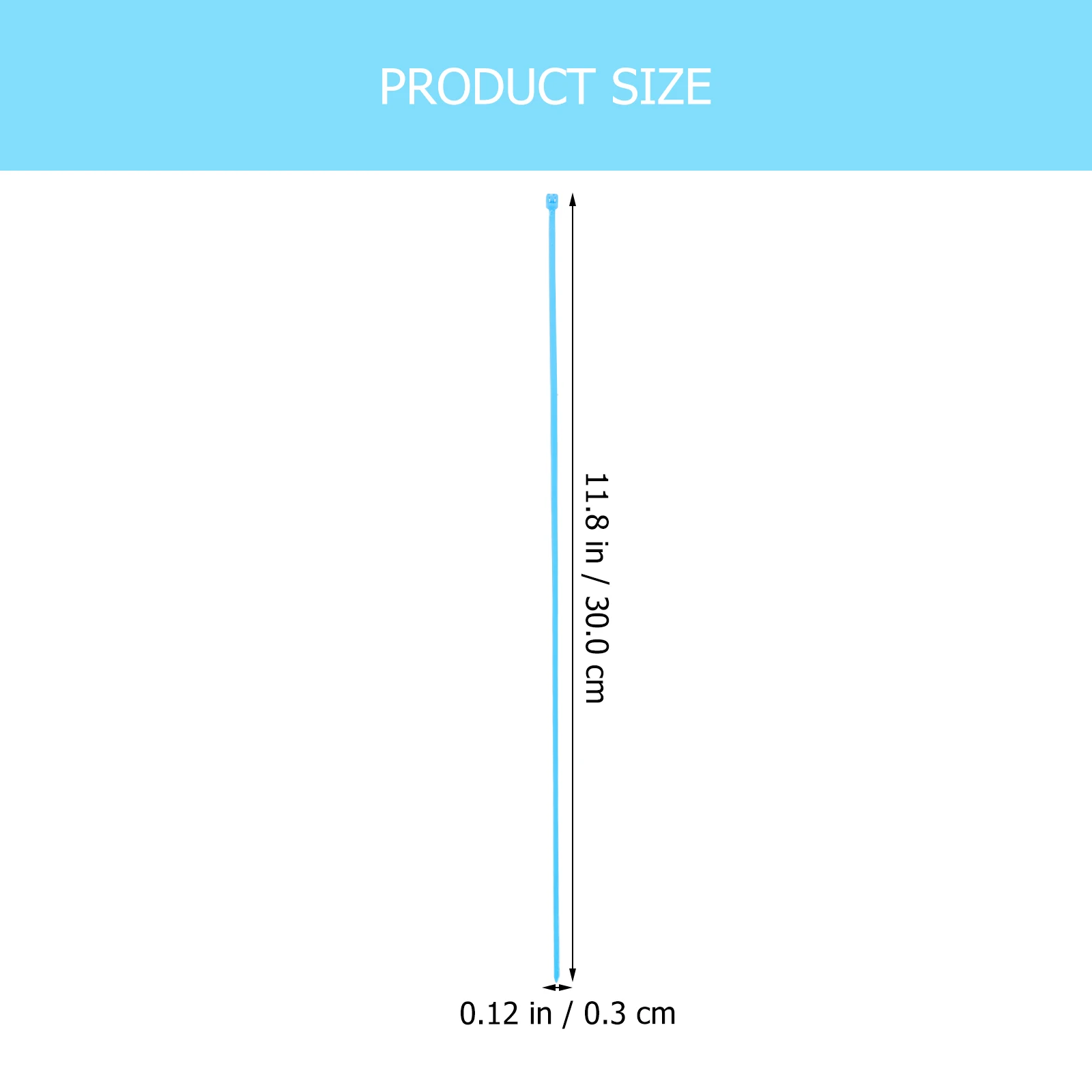 

250 Pcs Ties Self-locking Cable Zip Wire Cord for Electronics Management Electric Fastening Straps Blue