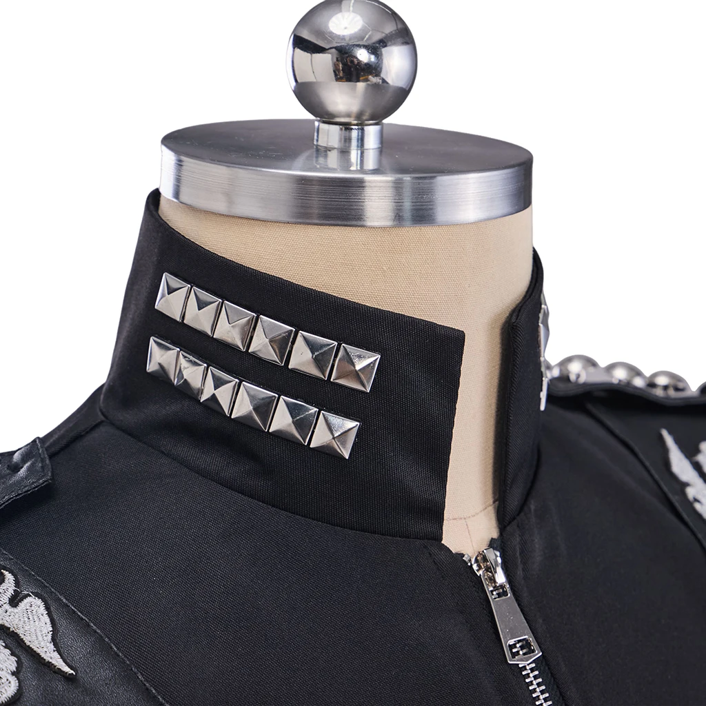 

Singer Costume Halftime Show Cosplay Jacket Holy Grail Black Jacket Stage Performance Outfit Male Carnival Party Suit