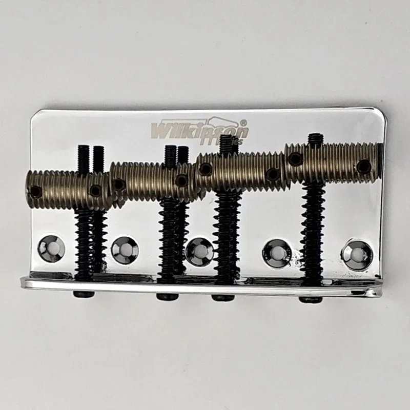 Wilkinson WOB41 WOB41T  Jazz Bass Chrome Silver  Four 4 Strings Electric Bass Bridge With Brass Saddles