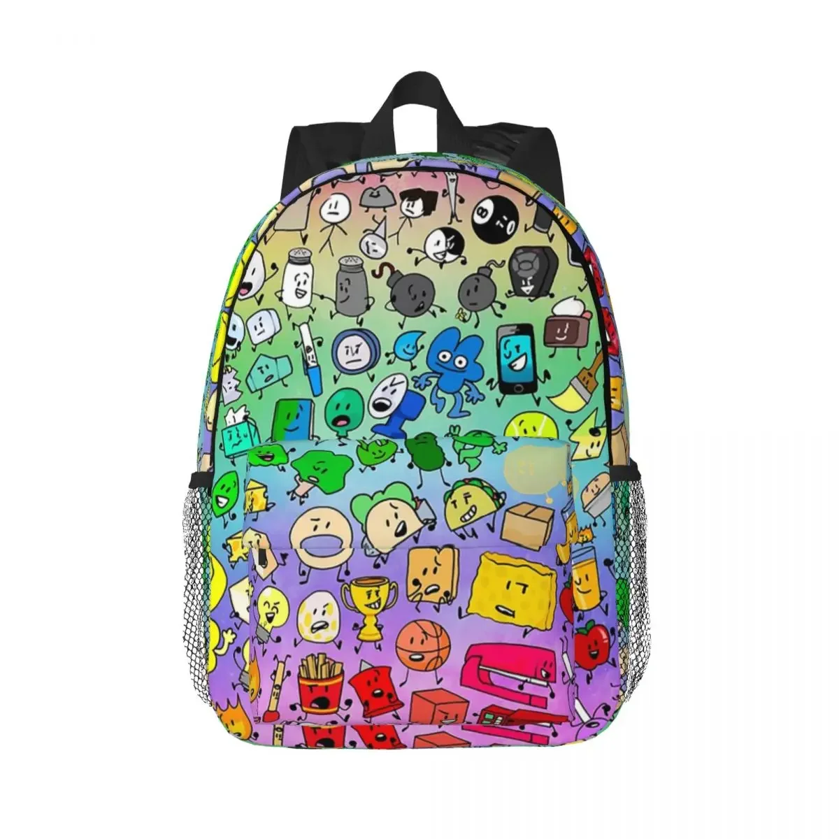 BFDI Inanimate Insanity All Characters Backpacks Teenager Bookbag Fashion Students School Bags Travel Rucksack Shoulder Bag