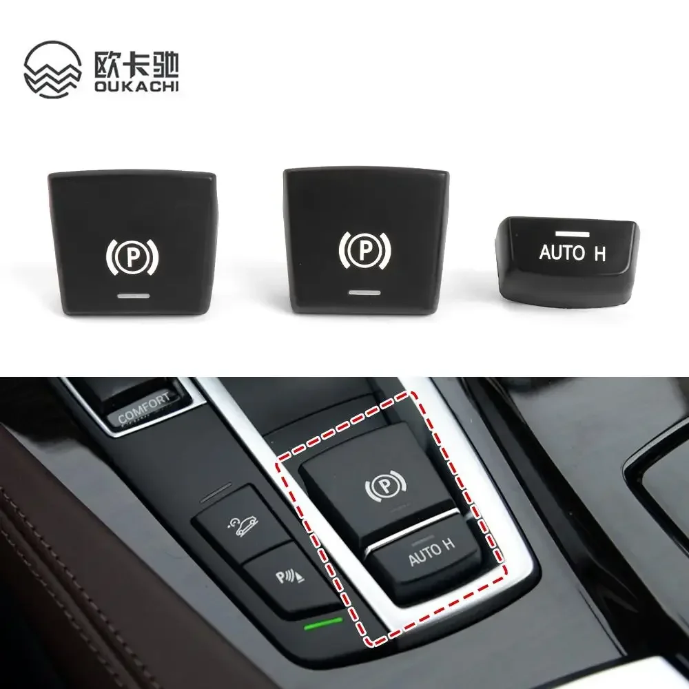 Electronic Hand Brake Parking Switch P Auto H Button Cover Replacement For BMW X5 X6 F15 F16 2