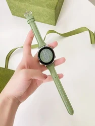 Slim Leather strap For Samsung Galaxy watch 7/FE/6/5/5 pro/4 Classic/active 2 20mm 22mm sport bracelet Huawei watch GT 4-3 band