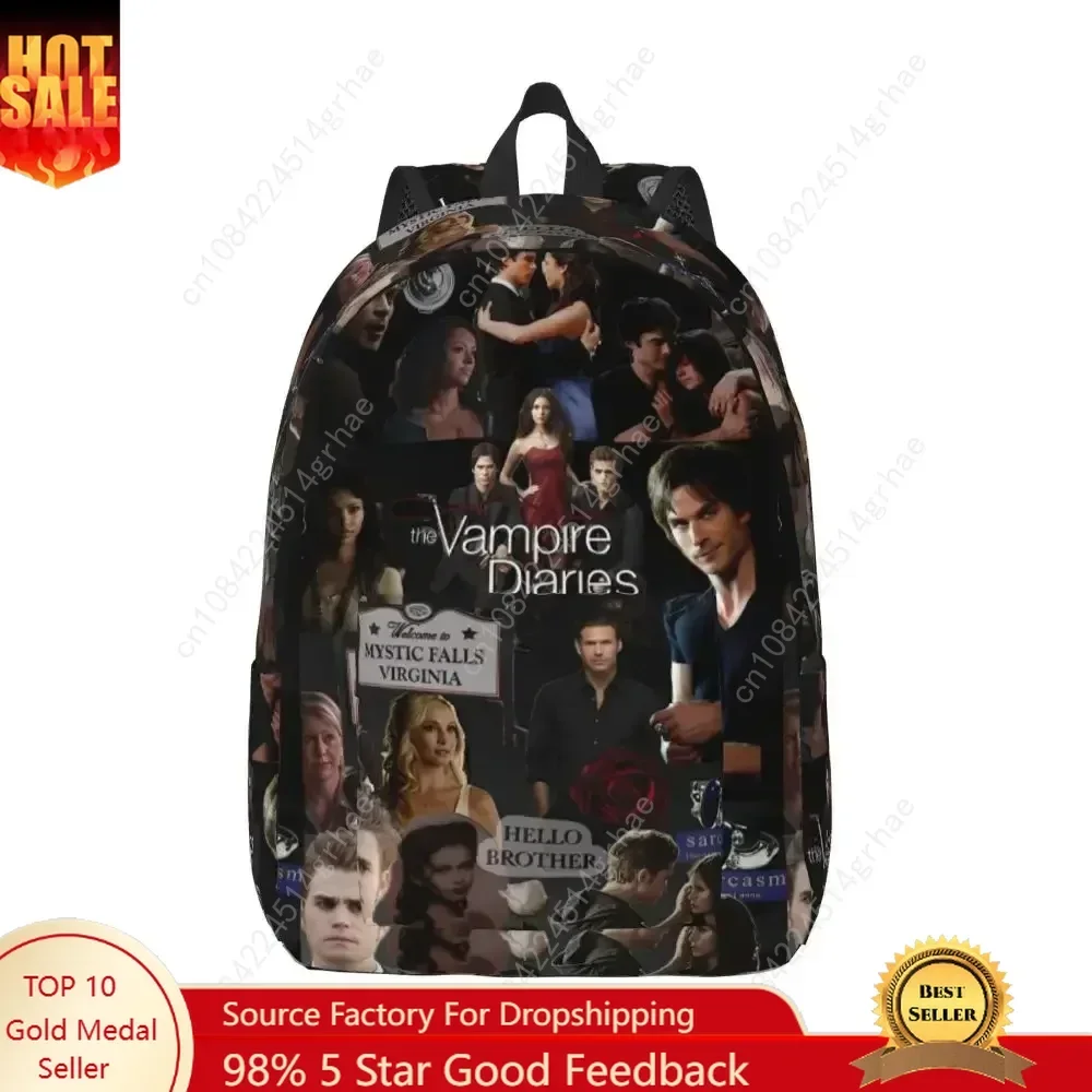 The Vampire Backpack Men Women Casual Business Daypack Canvas Bags Shoulder Bag Novelty Cool Canvas Daypack Fashion knapsack
