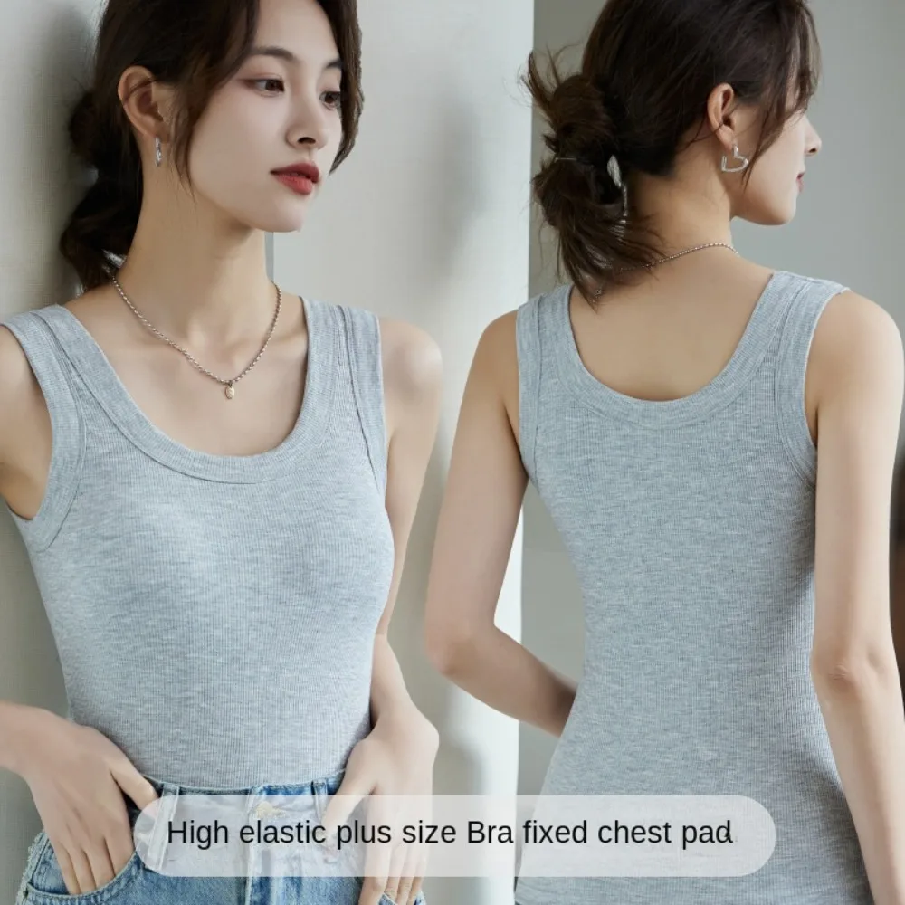 

Большой камзол с подушкой на груди, женские облегающие укороченные топы большого размера, майки без рукавов для девочек, эластичный корсет для женщин