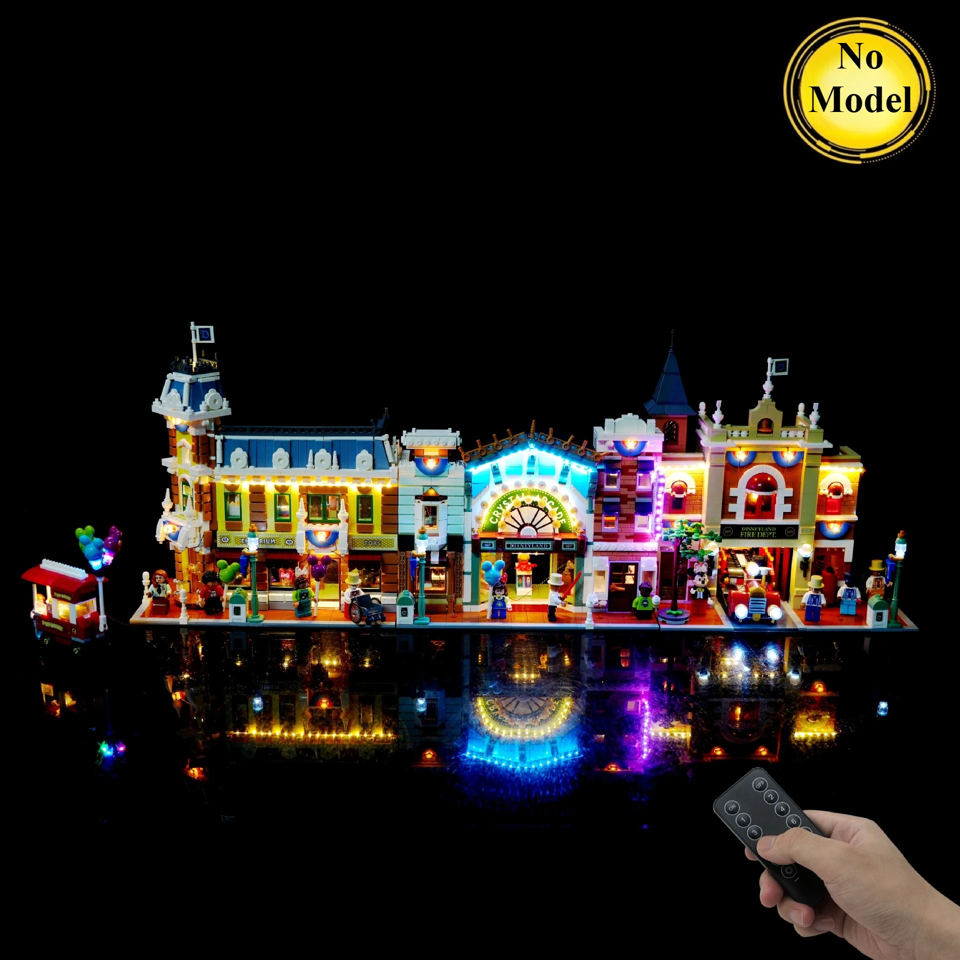 ensemble-d'eclairage-a-led-adapte-au-modele-lego-main-street-Etats-unis-43302-blocs-de-construction