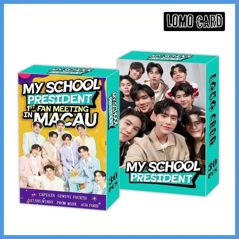 ﻿ 30 Pcs/Set Thai Drama My School President Lomo Card Gemini, Fourth, Satang, Winny Characters HD Photocard Cosplay Gift