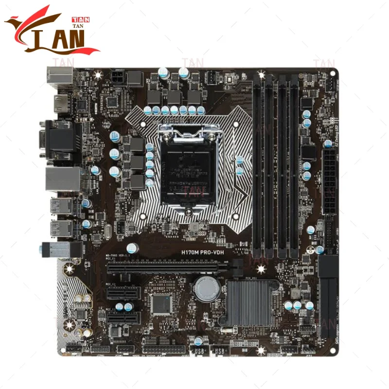 Para placa base MSI H170M PRO-VDH H170 64GB LGA 1151 DDR4 Micro ATX placa base 100% probado envío rápido TT