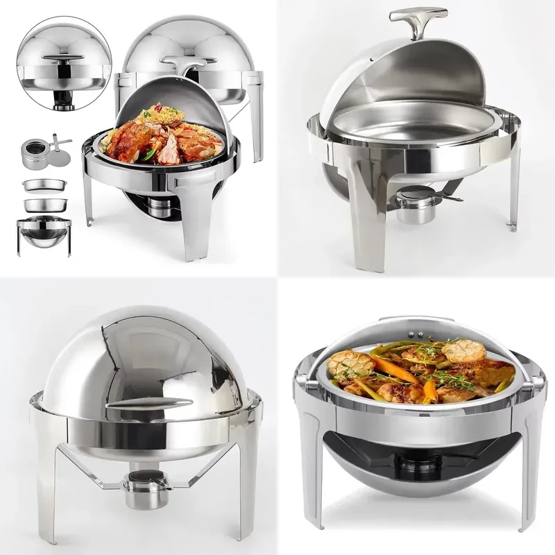 Hot Pot Buffet Stove Hotel Supply Stainless Steel Buffet Food Warmer Chafing Dish