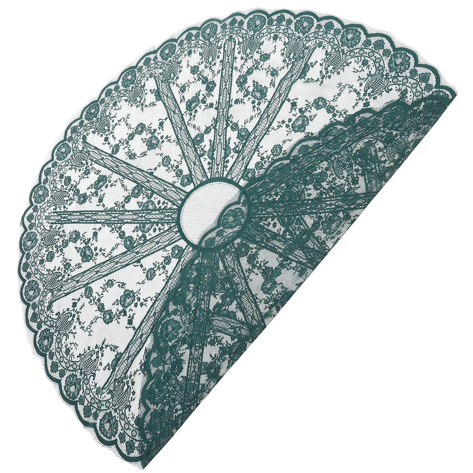 

Green Lace Tablecloth Round For Wedding Party Picnic Events Elegant Decorative Table Cover Festival Dining Home Textile