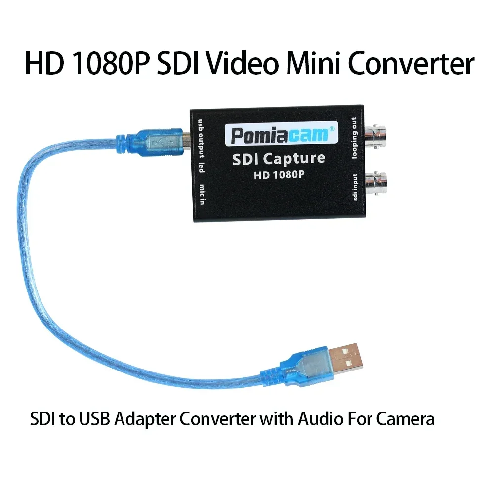 Imagem -06 - Cartão Sdi para Captura de Vídeo Usb Entrada e Saída Usb Uvc Sdi Adaptador Plug-and-play para Computador Conversor 1080p