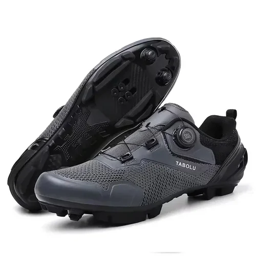 Imagen 2 del producto ACKOOR MTB zapatos de ciclismo hombres de gran tamaño nuevo SPD tacos autoblocantes zapatos de bicicleta de carretera de carreras mujeres zapatillas planas ultraligeras para bicicleta