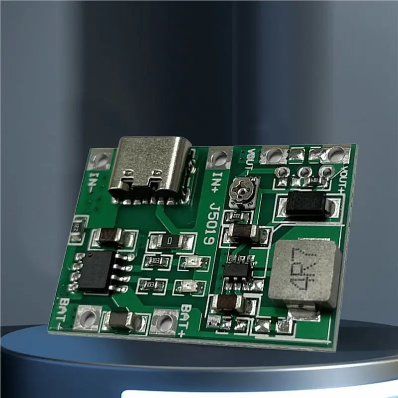T23C 2X Step Up Module Type-C Boost Converter 5V 2A Lithium Li-Ion 18650 Battery Charger Board DIY Power Supply Module Parts