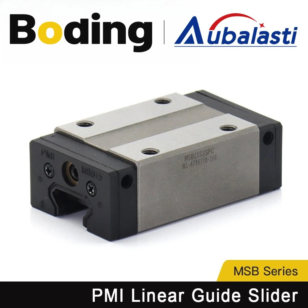 Aubalasti PMI MSB Series Linear Guideway Carriage Universal Metal Parts for CO2 Laser Engraving and Cutting Machine