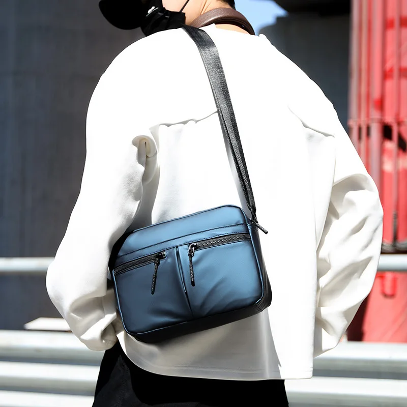Multi-layer Pocket Design Nylon Shoulder Bags Large Casual Capacity Single Crossbody Bag Messenger Men's Fashion sling bag bolso