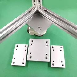 1PCS 2020/3030/4040 Profile End Connection Plate Casters Fixed  Universal Wheel Aluminum