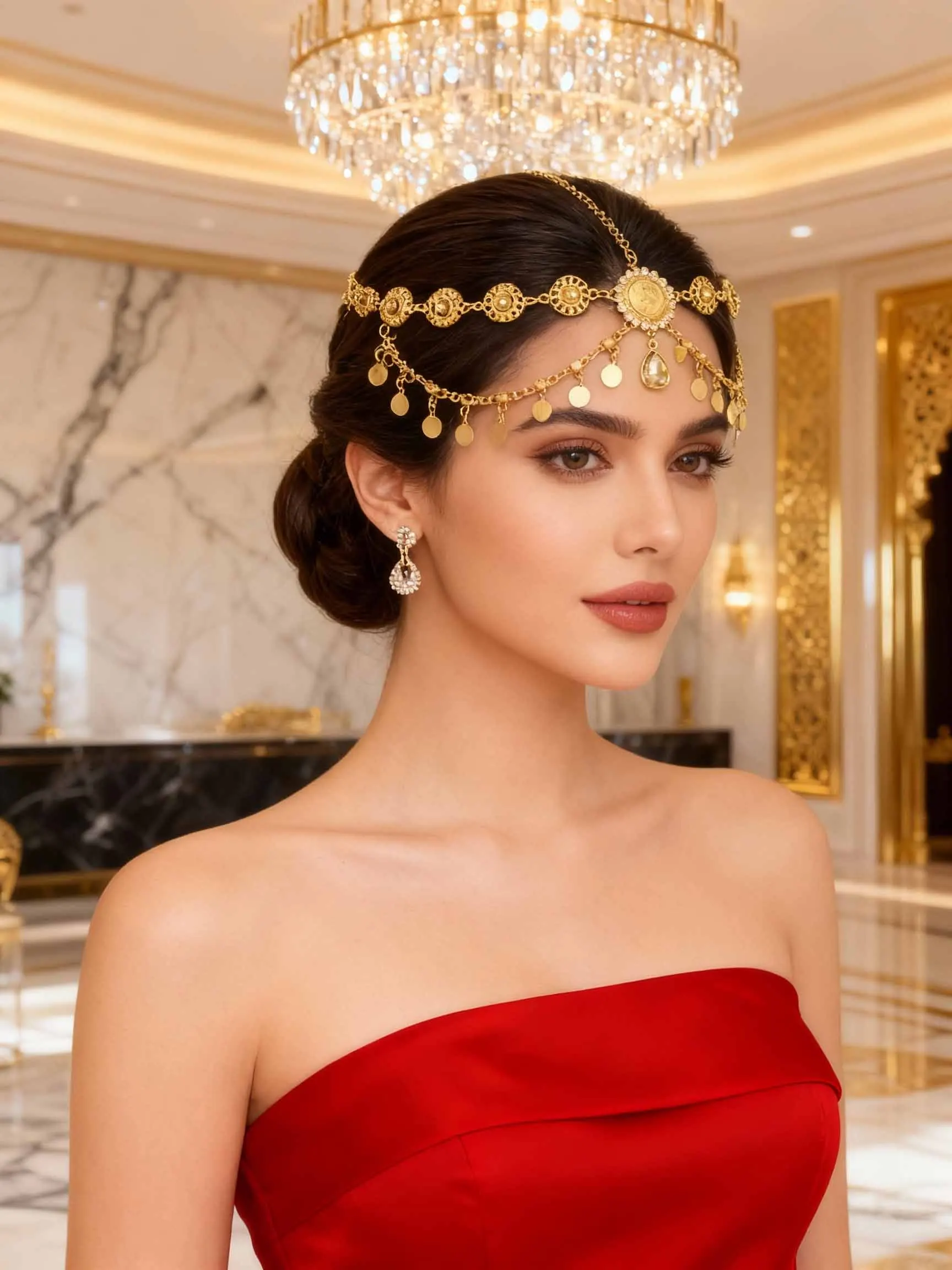 

Женский головной убор в богемном стиле 2022, роскошный горный хрусталь, драгоценный камень, декор для лба, цепочка, удобная свадебная вечеринка, фестиваль