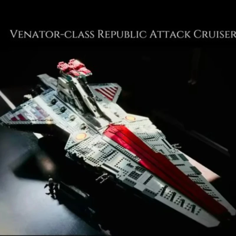 Novo maior venator classe republic ataques 75367 cruiser conjunto de construção blocos tijolos brinquedos para adulto menino presentes natal compatível