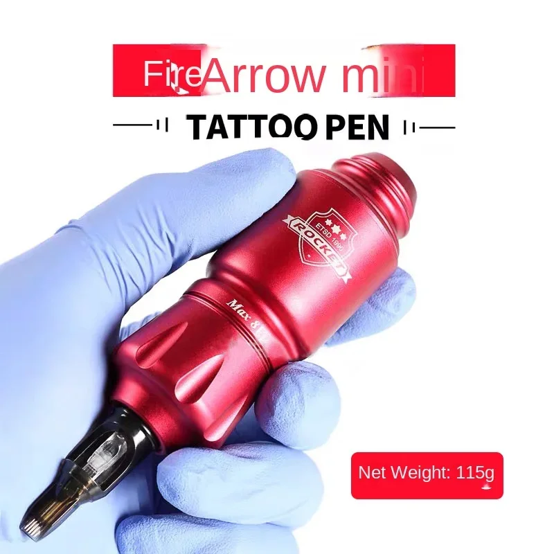 Rocket tattoo short pen tattoo wireless power supply Type-C rechargeable battery pen RCA plug tattoo machine