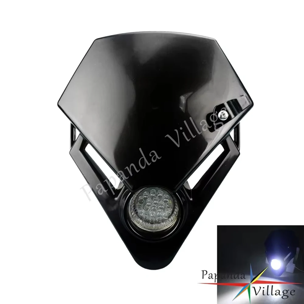 For Gas Gas Trial GP 280 250 300 125 XT TXE TXT Kawasaki Yamaha GSX ZXR CBR CBF Motocross Dual Sports LED Mini Headlight Fairing