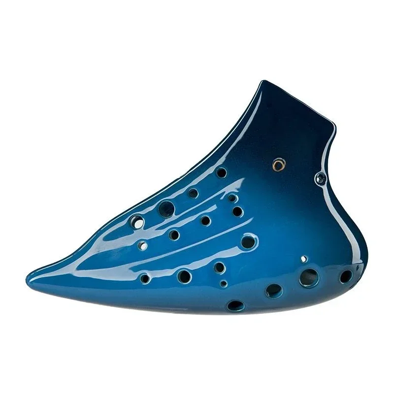 Multiple Ocarina Three-barreled Ocarina AC Midtone C Glazed Ocarina, Performance Grade