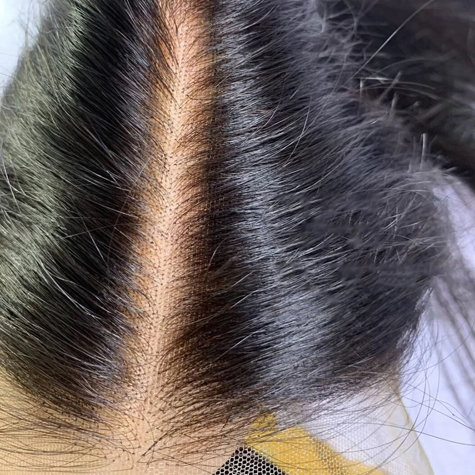 Straight 6×6 Closure Transparent Swiss 13x6 Lace Frontal Pre Plucked Ear to Ear Peruvian Human Hair For Black Women image 4