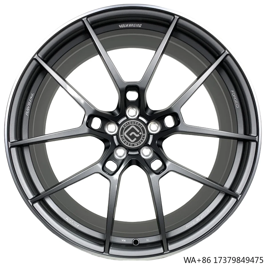 

Прямая продажа с фабрики, кованые колеса на заказ, спортивные колеса, матовые, бронзово-серые, с поворотным краем, прецизионные фрезерованные надписи, скелетонизированные