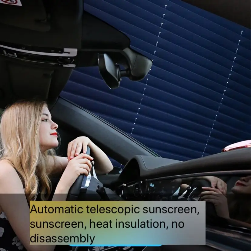 

Выдвижной автоматический солнцезащитный козырек для лобового стекла автомобиля