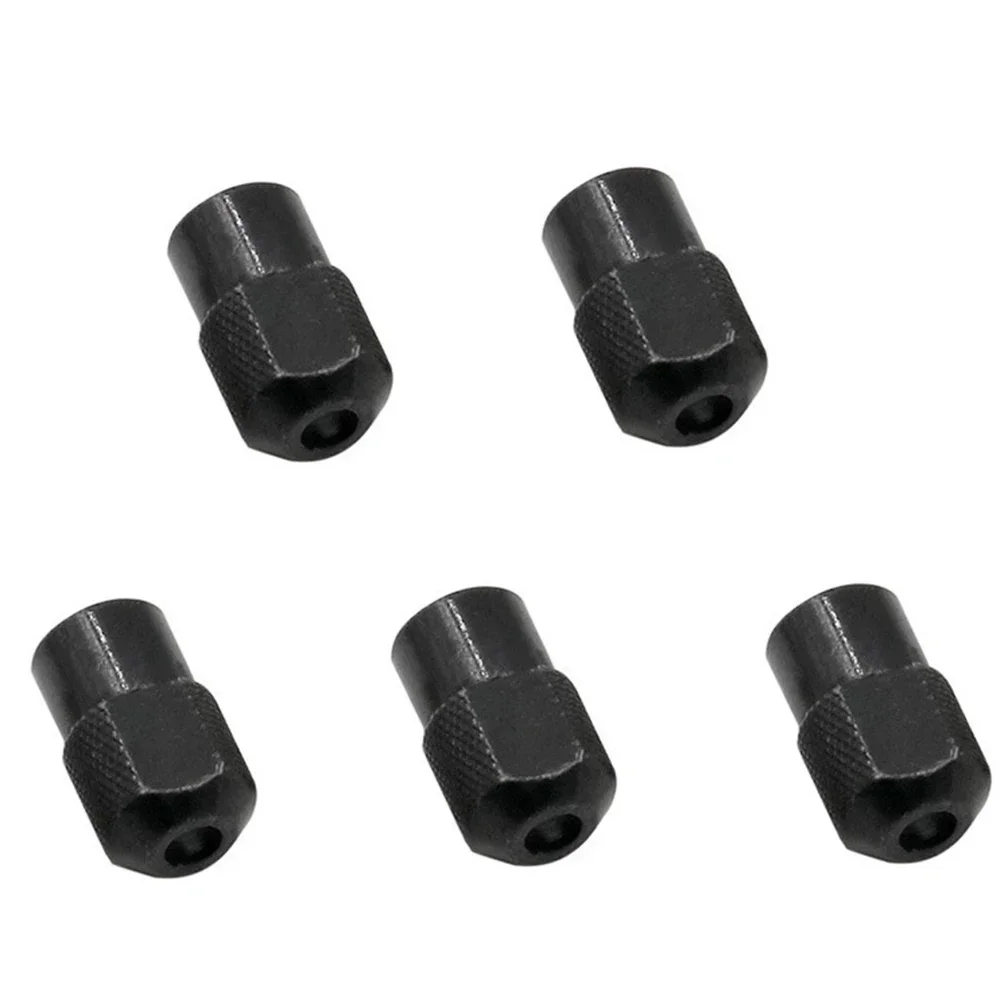 5pcs Mini Drill Chuck M8x0.75mm Zinc Alloy Chuck Nut Rotary Tool Engraver Electric Grinder Grinding Power Tools Accessories ﻿