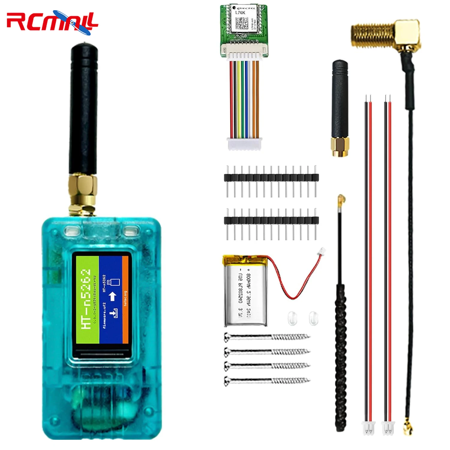 Heltec Meshtastic T114 V2 + аккумулятор 800 мАч LoRa Bluetooth5.0 Плата Dev с дисплеем GNSS Low Power nRF52840 LoRaWAN