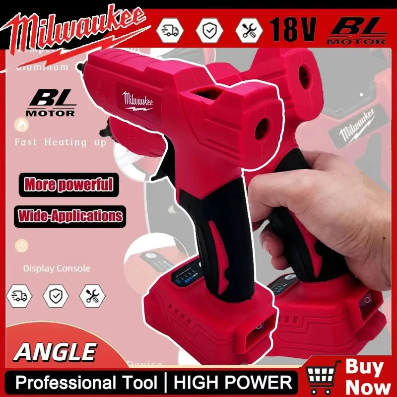 

Электрический пистолет для термоплавкого клея Milwaukee, литий-ионный аккумулятор 18 В, пистолет для термоплавкого клея «сделай сам», для украшения упаковки, батарея 18 В