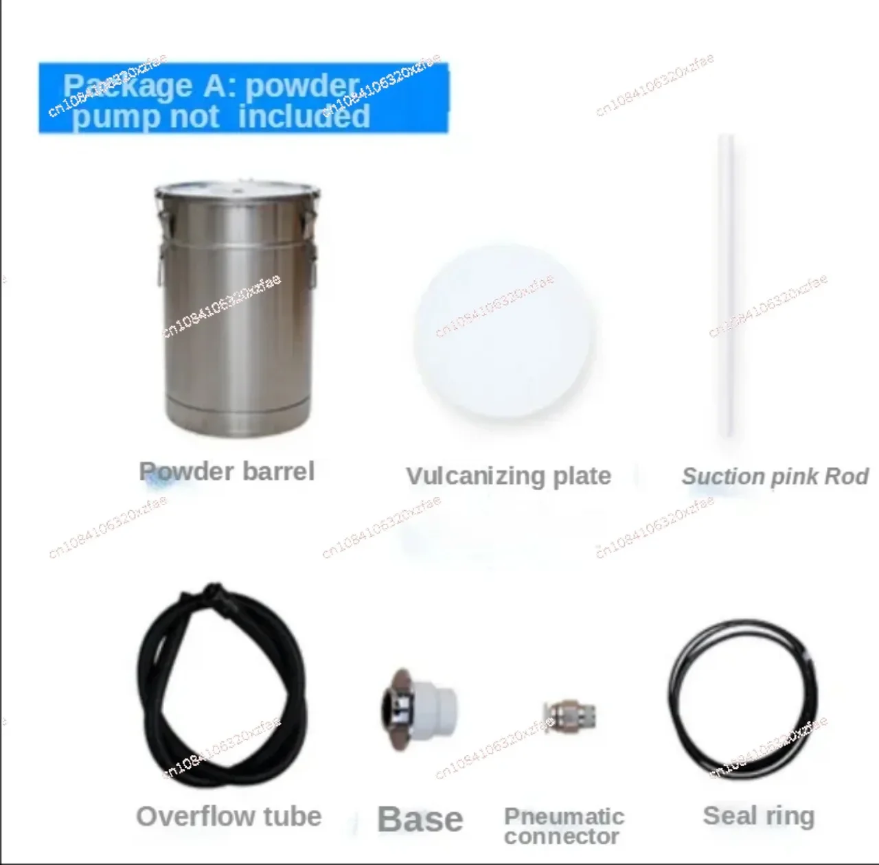 Fluidized Bed Electrostatic Spraying 304 Electrostatic Powder Coating Hopper Experiment Paint Powder Barrel with Injector