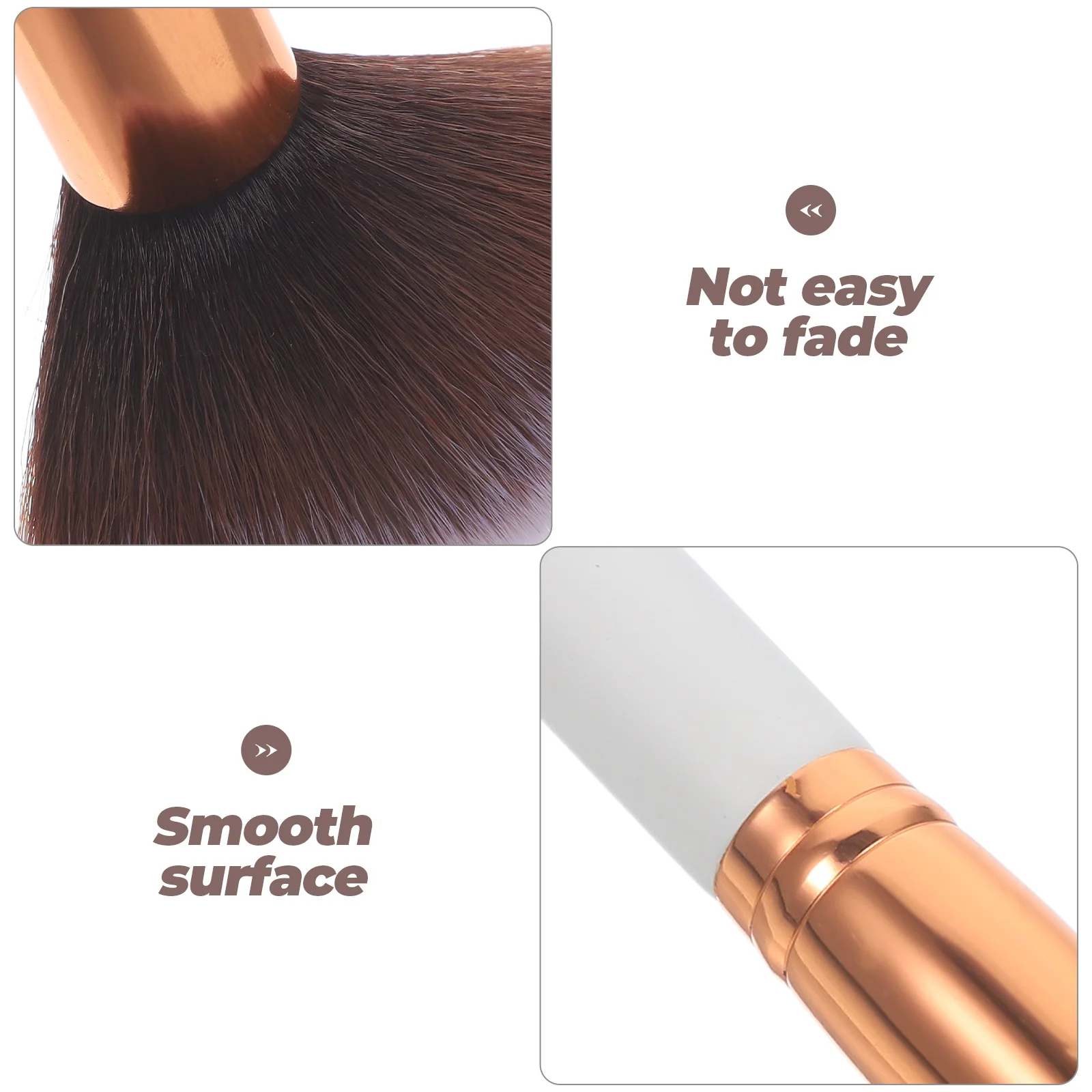 

Double-Ended Wooden Handle Nylon Bristles Cosmetics Makeup Brush Powder Facial Brush for Woman Professional Use