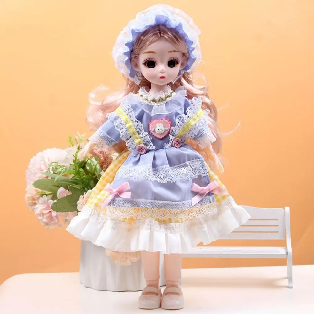 

Dressing Doll Spherical Joint 30cm Anime Bjd Doll with Clothes Dress Up 1/6 Bjd Dolls 3D Eyes Colorful 30cm Articulated Toys
