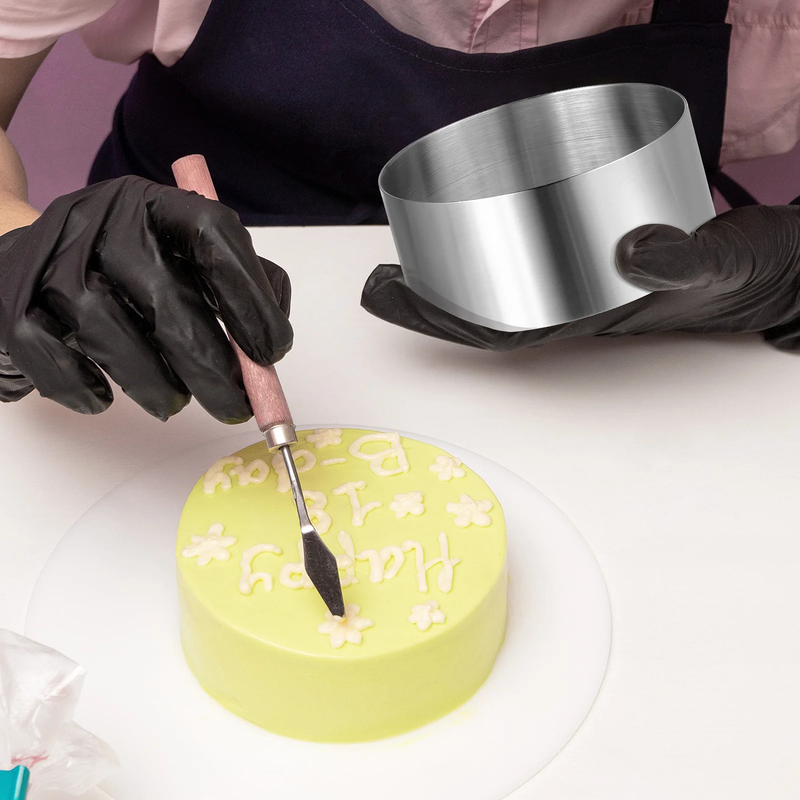 

4Pcs Round Baking Molds Stainless Steel Cake Mousse Bread Cutters for Kitchen DIY Pastry Tools Household Baking