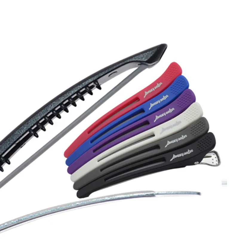 6Pcs Alligator Hair Clips Hairdressing Clamps Claws Section Clips Barber Crocodile Hairpin Salon Styling Tools Hair Accessories