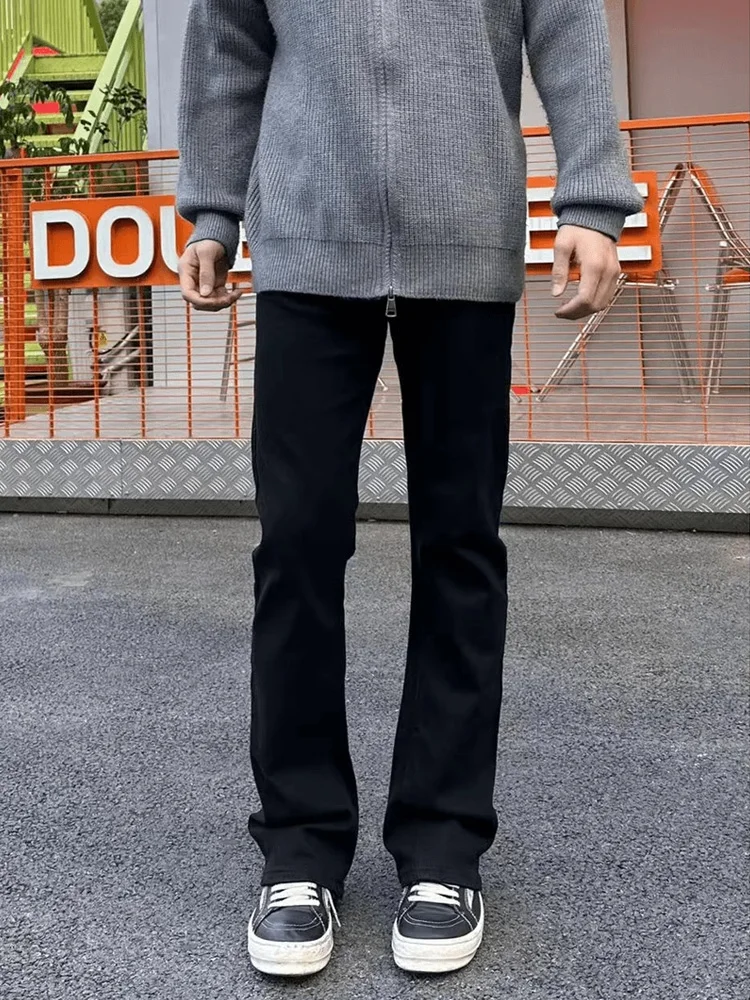 

Slim Fit American High Street Мужские джинсы Le Blade Design Повседневные длинные брюки Весенняя одежда Молодежные модные прямые брюки-трубы