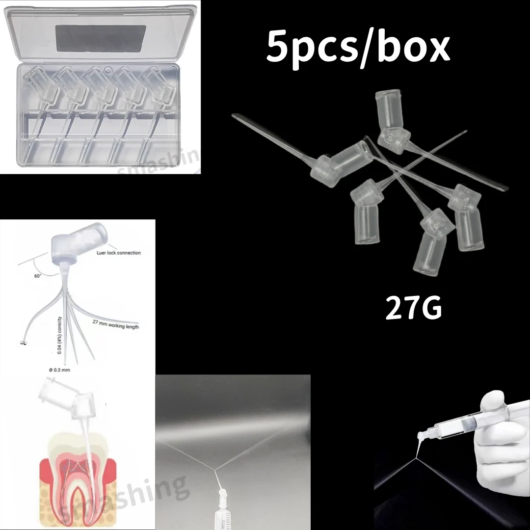 Dental Root Canal Irrigation PD Irriflex Style Flexible Irrigator Tips 27GA