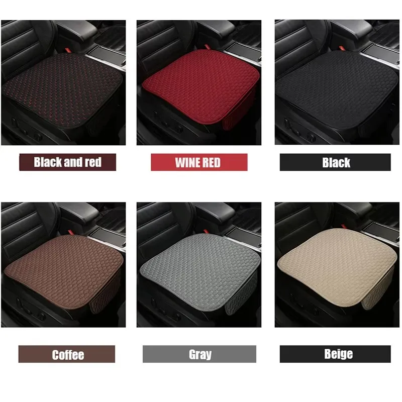 

Car seat cover front flax seat protect cushion automobile seat cushion protector pad car covers mat protect