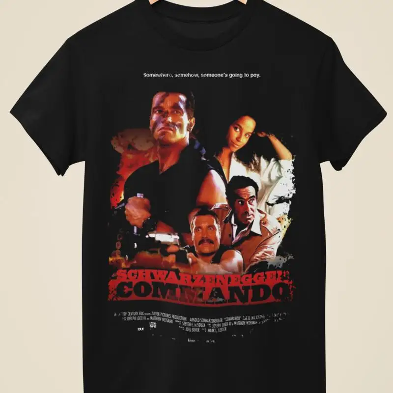 

Commando Movie Poster Inspired Black T Shirt