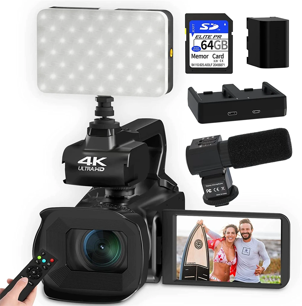 60FPS 4K Camcorder Youtube Video Camera For Live Streaming 4.0