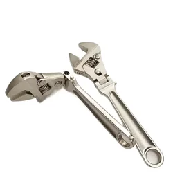 Locking Adjustable Torque Wrench Plumbing Key Great Opening Monkey Spanner Universal Tap Pipe Multifunctional Manual Tools